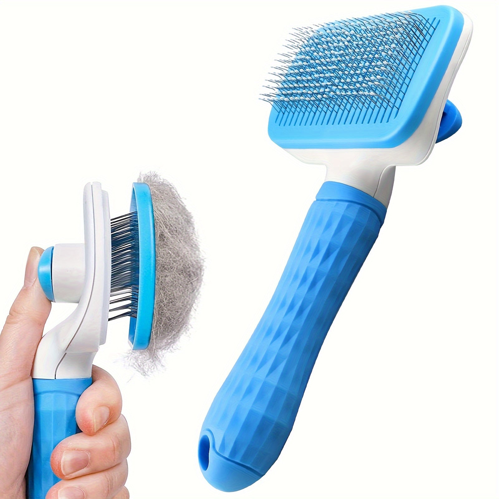 Sleek Glide Pet Grooming Brush – Effortless Fur Removal & Revitalising Massage