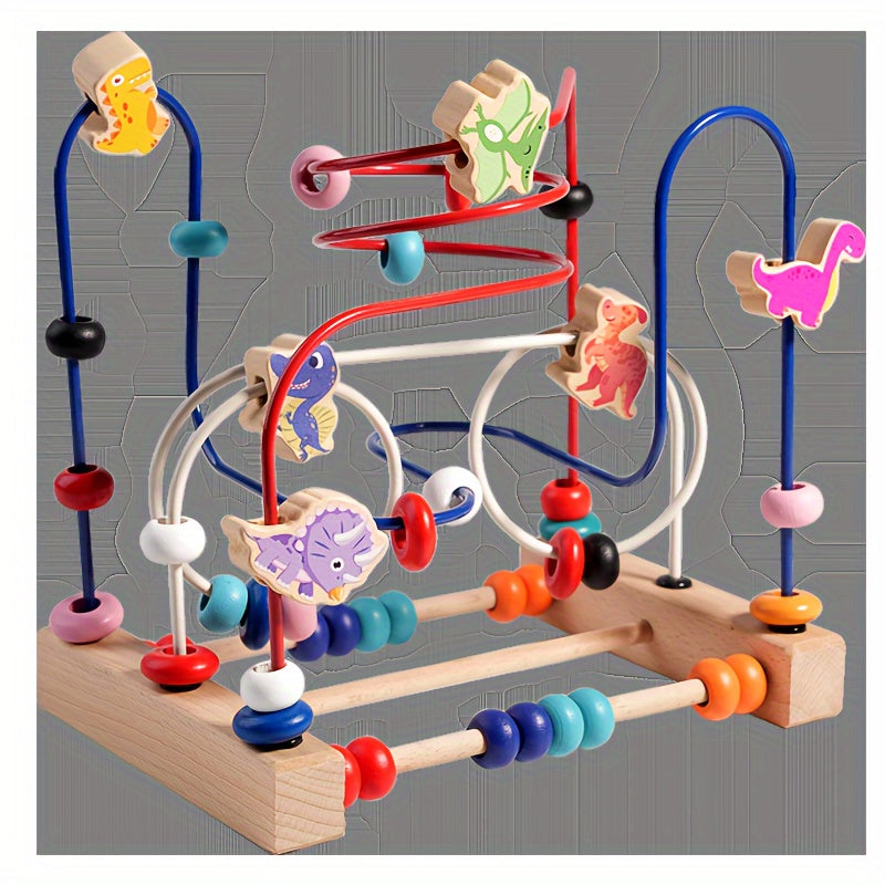 Educational Wooden Bead Maze - For Fine Motor Skills