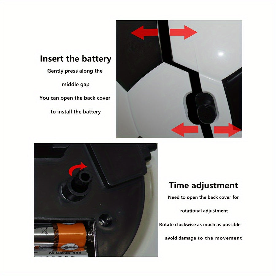 Creative Football-Shaped Alarm Clock – With Music and Unique Design for Young and Old