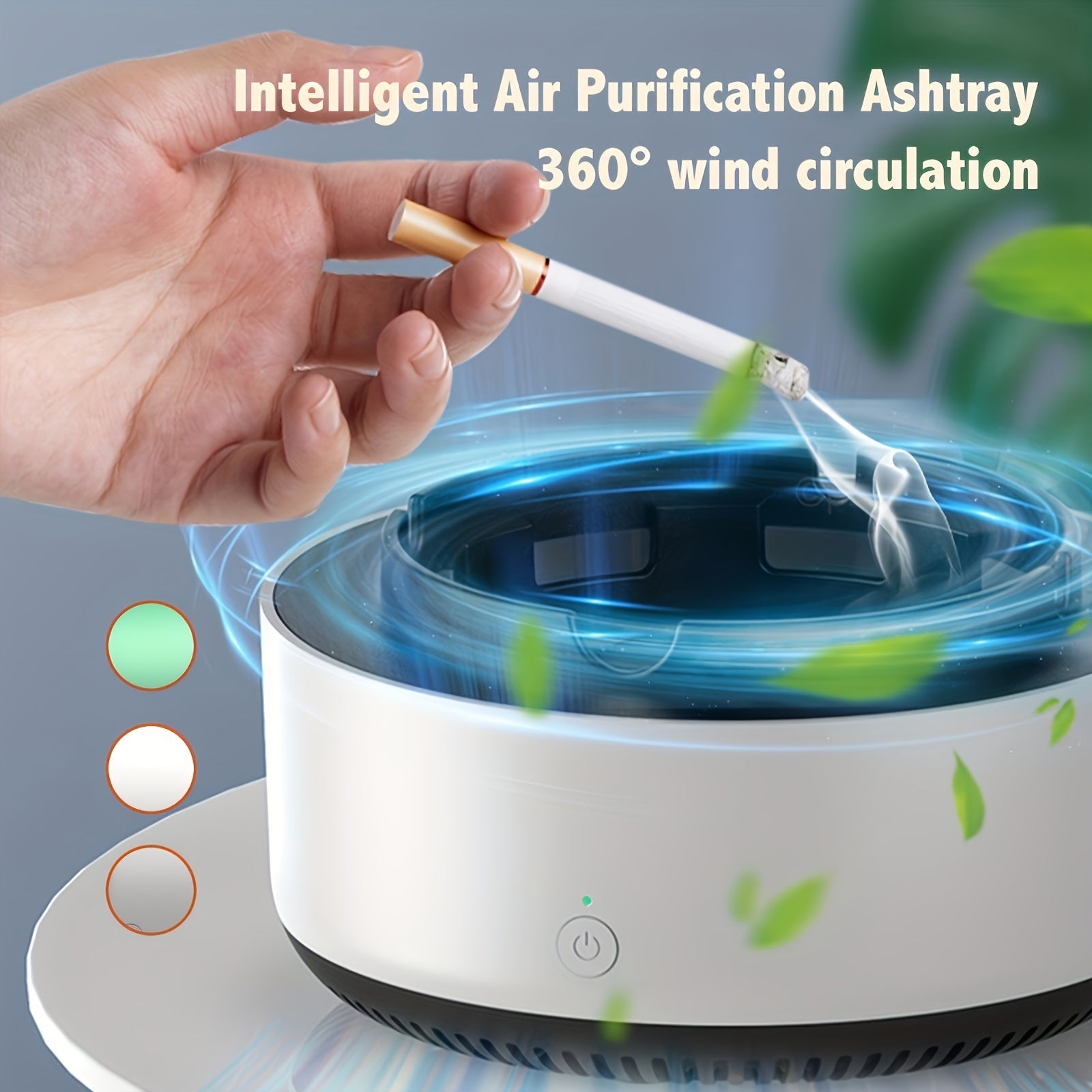 Smart Ashtray with Air Purifier – Effective Smoke and Odour Removal with a Sleek Design