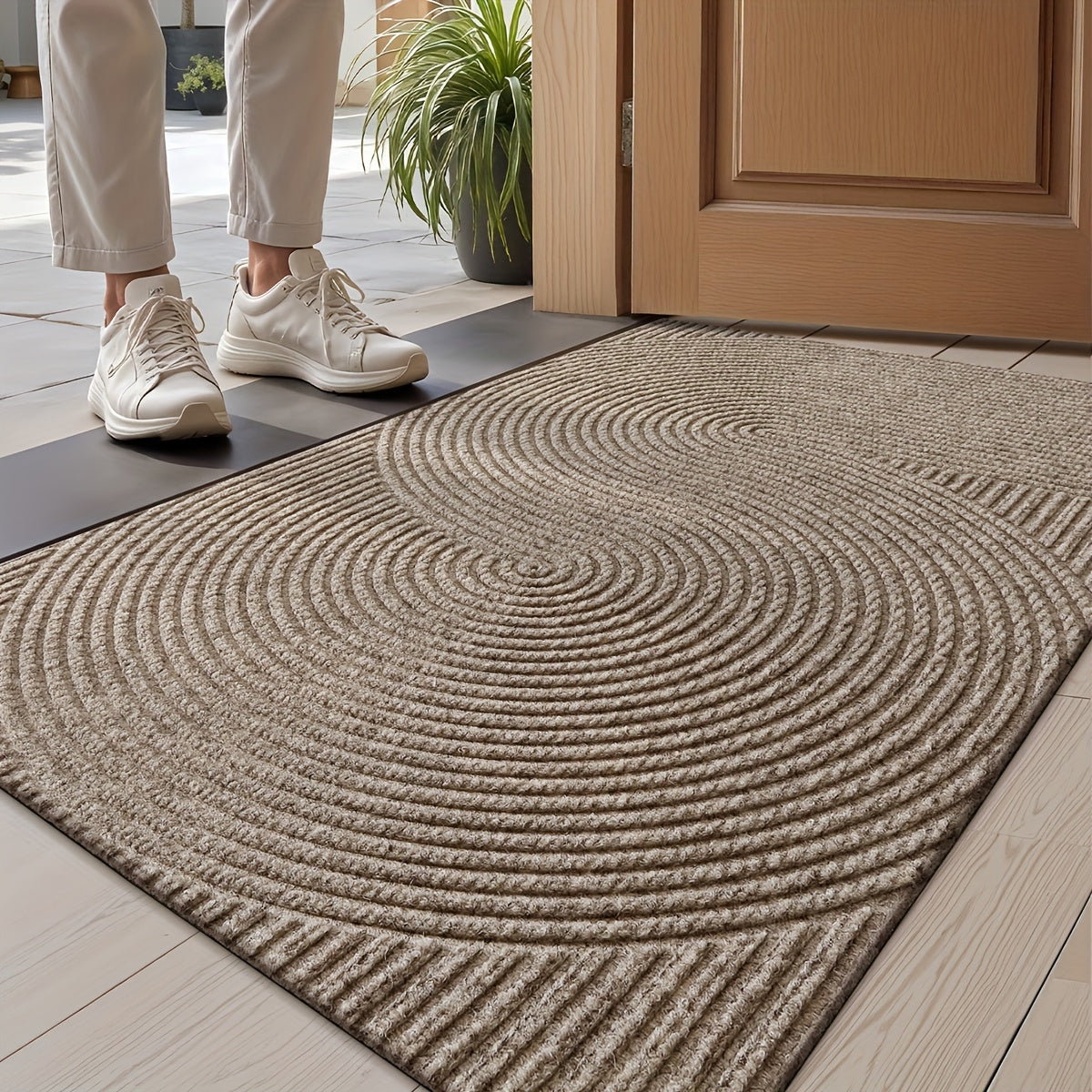 Dajiang Geometric Door Mat – Durable and Elegant