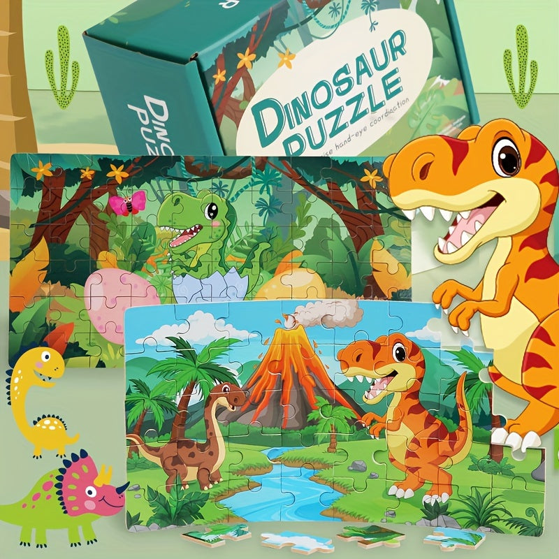 Educational Dinosaur Puzzle - For Creative Learning and Playful Fun