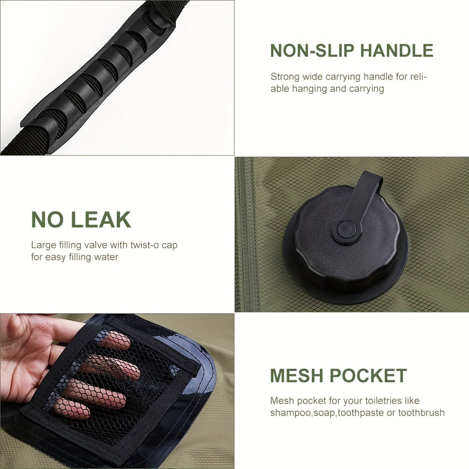 SunnyFlow Solar Shower Bag – Practical, Leakproof and with Temperature Gauge