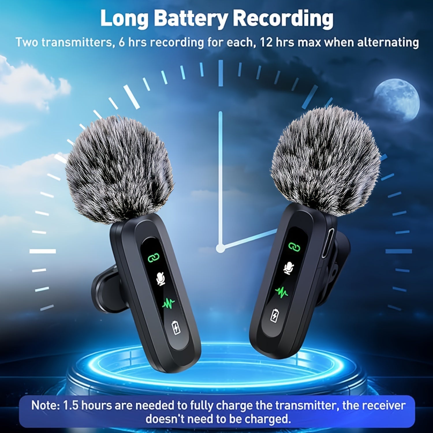 SoundClip Wireless Lavalier Microphone - For Smartphones and Tablets