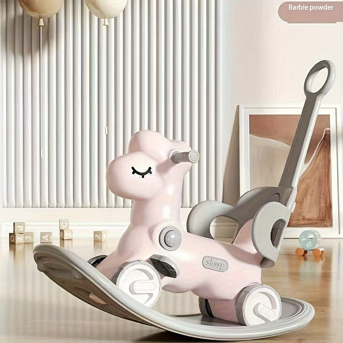 Twist & Ride: 2-in-1 Baby Rocking Horse and Balance Bike - Safe and Fun Toy