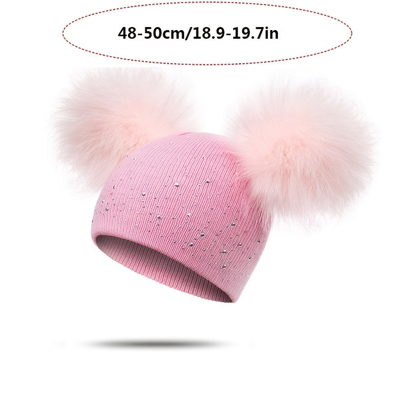 Lily Girls' Pom Pom Hat - Playful and Warm for the Winter Months
