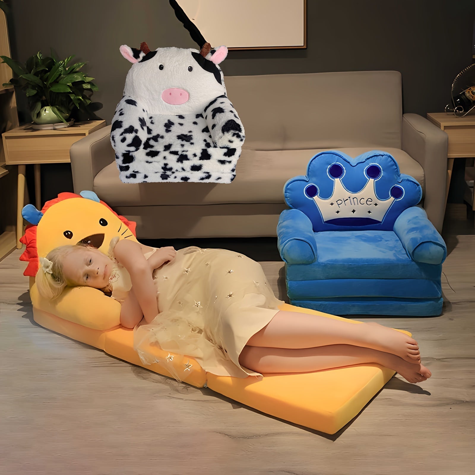 Cozy Folding Sofa for Children - For Play and Relaxation