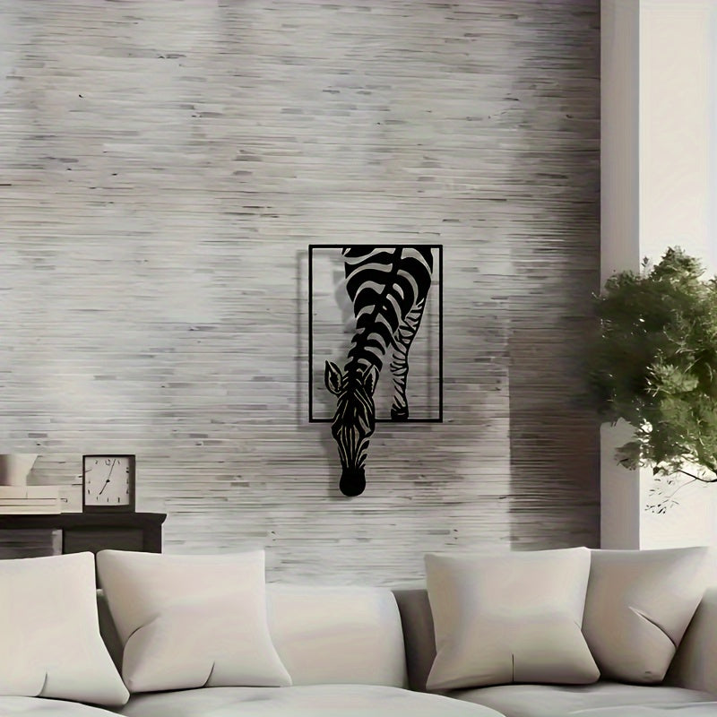Zebra Silhouette Wall Decoration - Stylish Elegance for Your Space