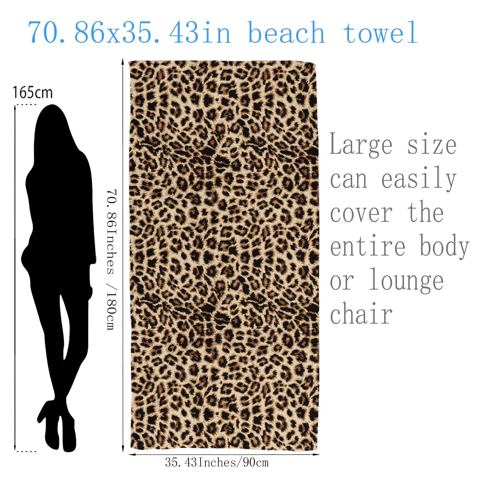 Luxury Microfibre Beach Towel - Quick-Drying and Super Soft
