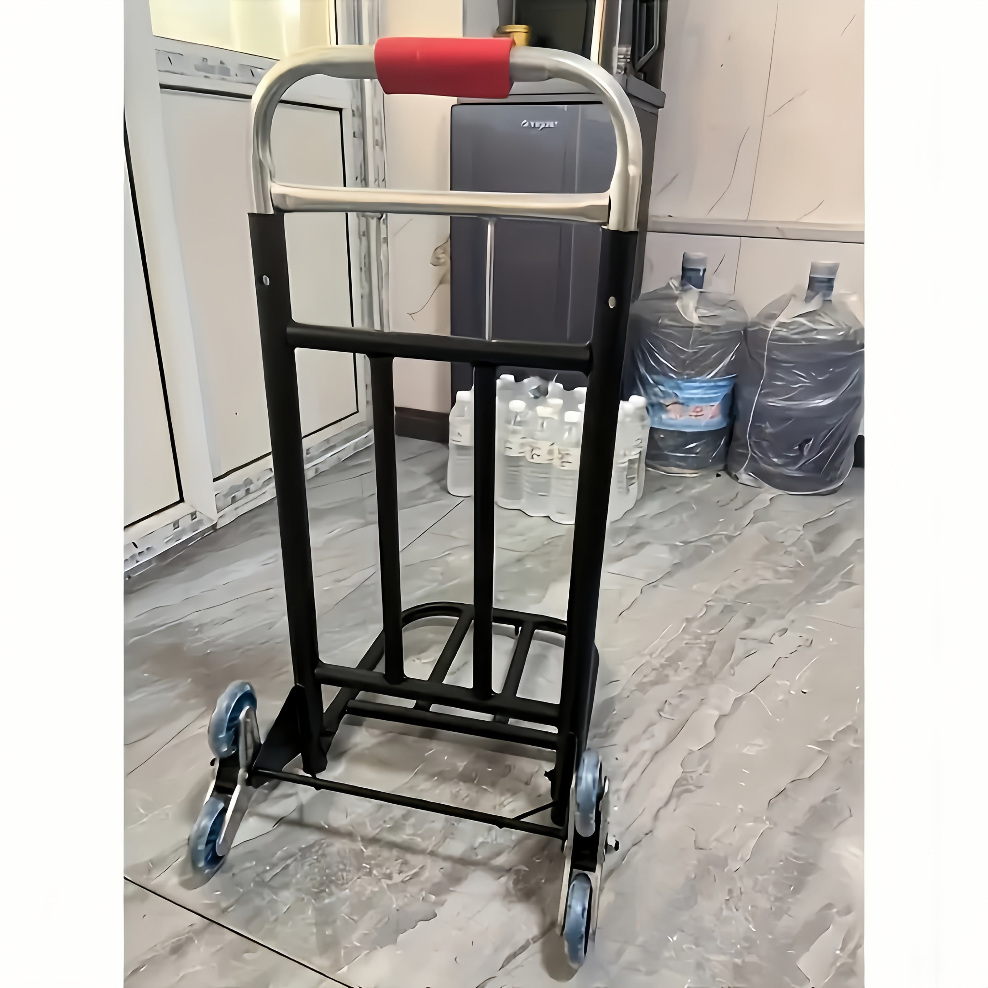 Heavy-Duty Tri-Wheel Stair-Climbing Hand Truck – Portable Folding Dolly for Heavy Loads