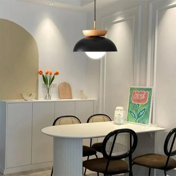 Scandinavian Pendant Light - Wood Design