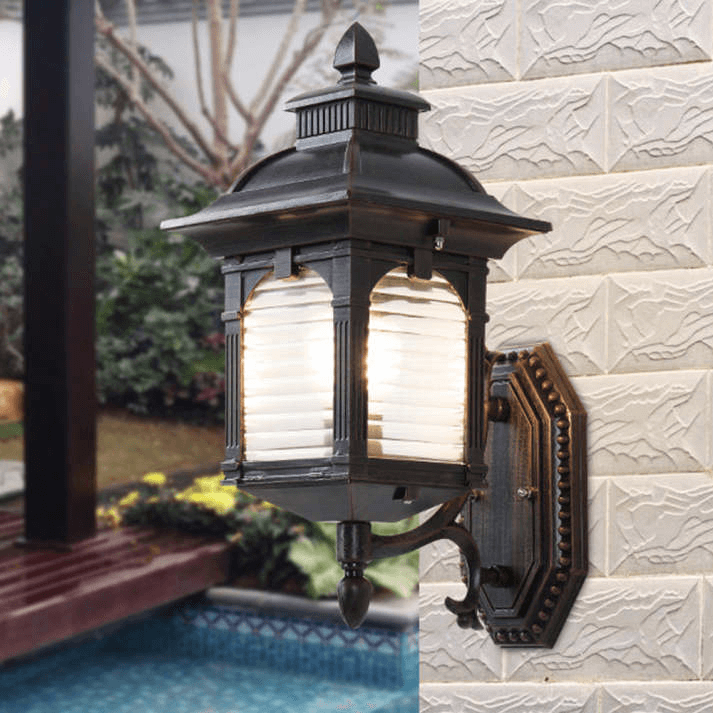Wall Lamp Outdoor - Antique Glass Design