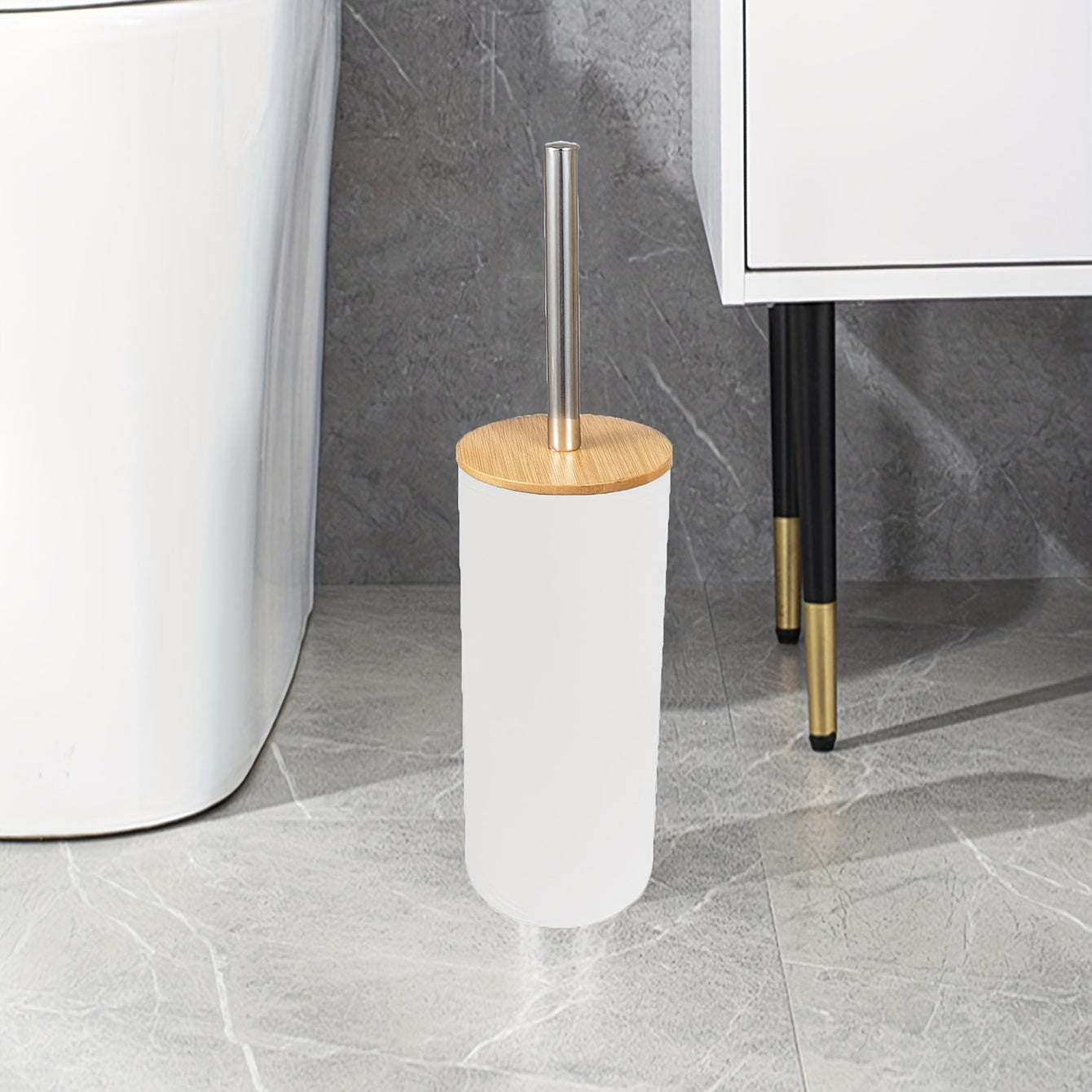 Minimalist Toilet Brush Set – Durable and Handy for Bathroom Use