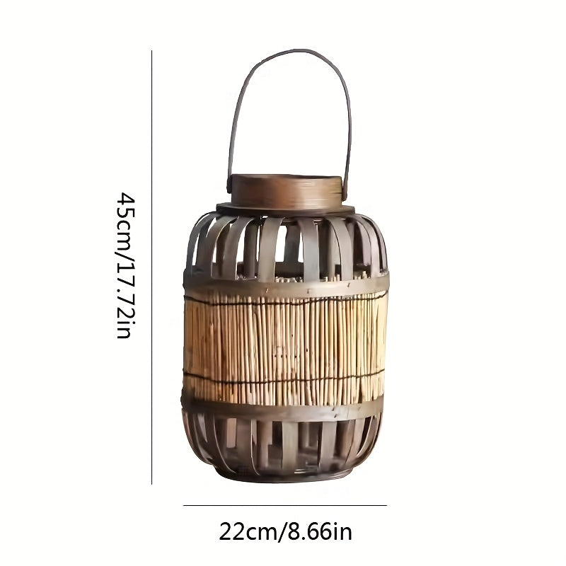 Rustic Wooden Lantern – Authentic Atmosphere Creator for Garden, Terrace or Interior