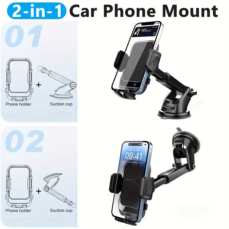 Multifunctional Car Phone Holder – Flexible and Safe