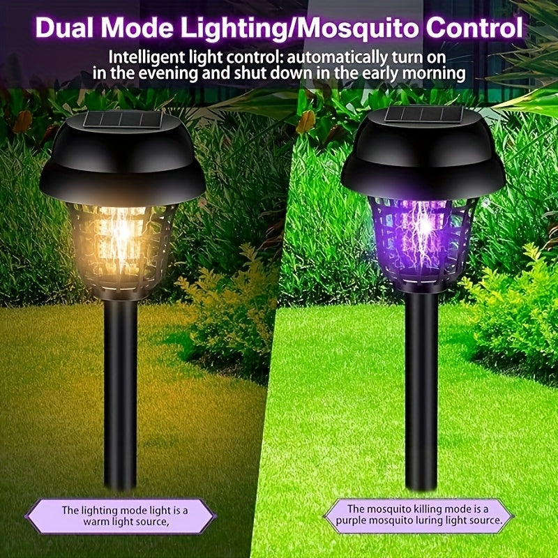 Solar-Powered Outdoor Insect Killer Lamp – Mosquito & Fly Catch Duo