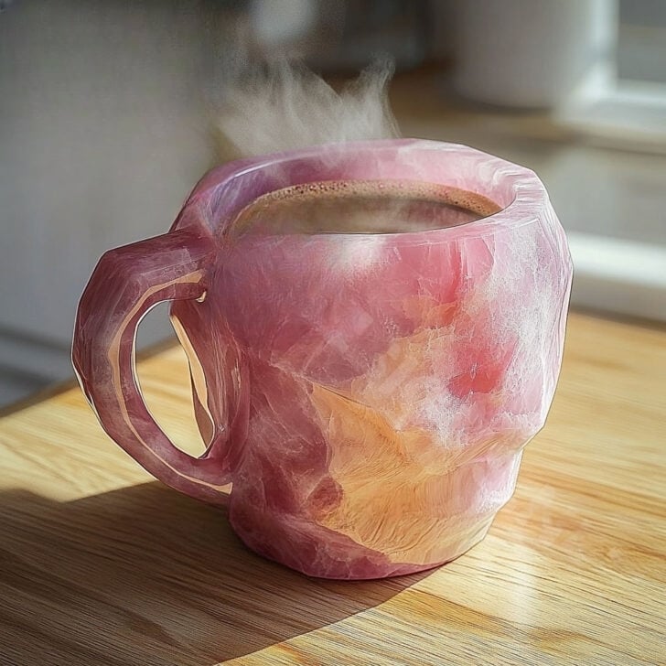 CrystalAura Premium Mug | Handcrafted gemstone-inspired coffee and tea cup