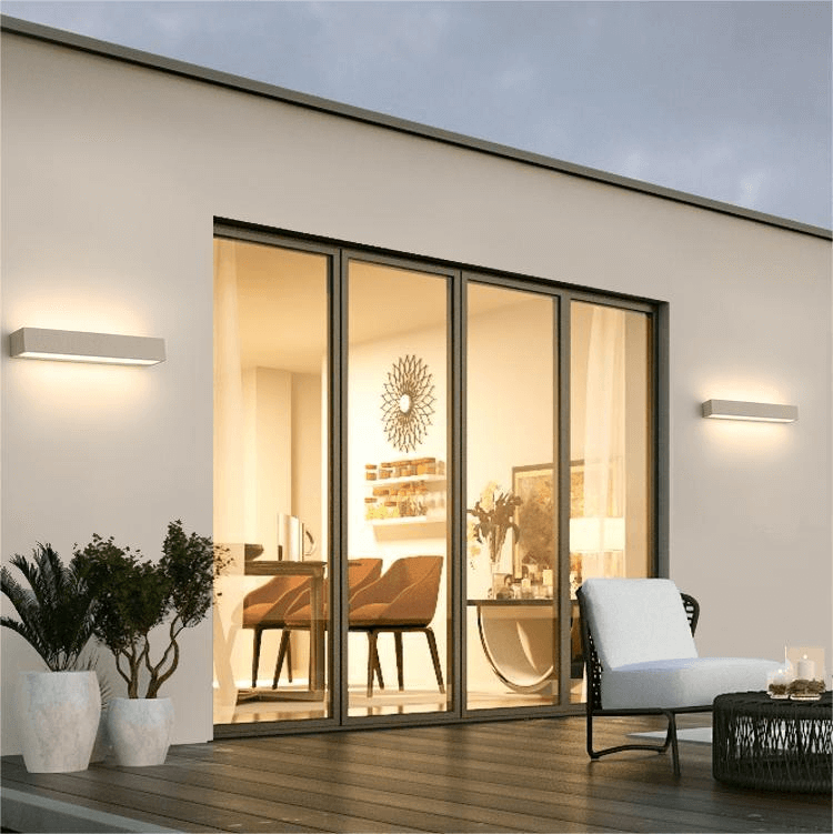 LED Outdoor Wall Light - Right Angle Design