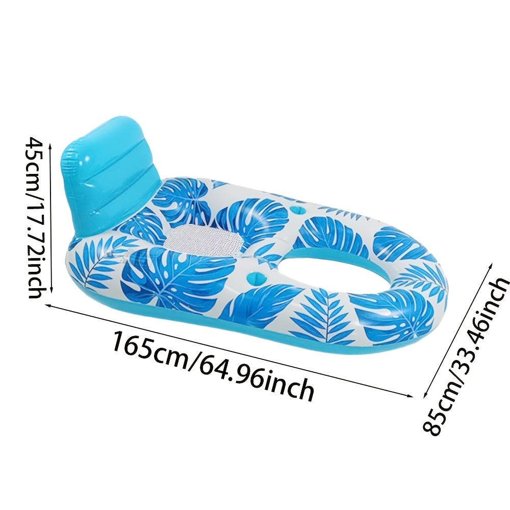 TropiFloat Inflatable Swim Ring – Relax with Sturdy Backrest