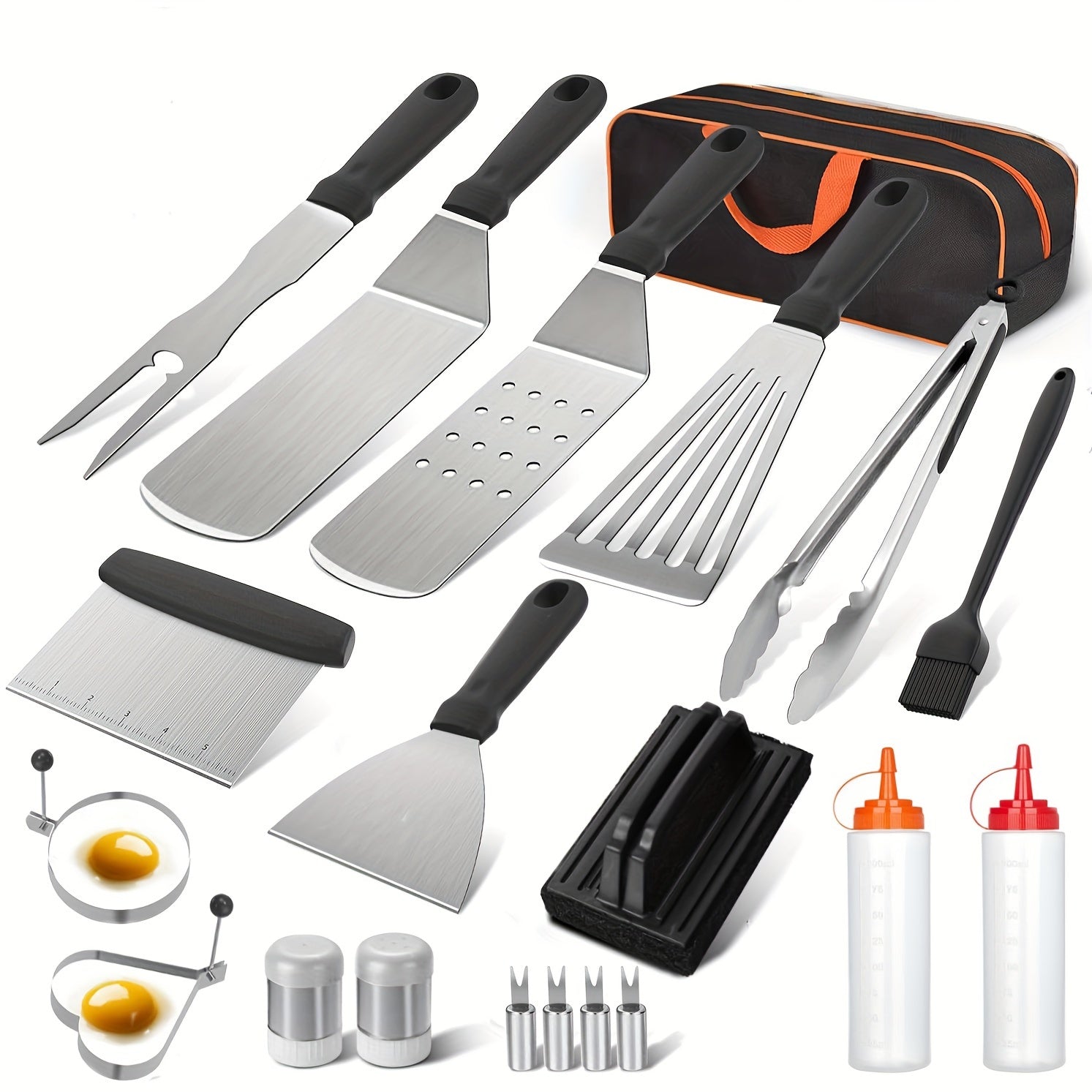 20-Piece Stainless Steel BBQ Grill Tool Set – Everything You Need for the Perfect Barbecue