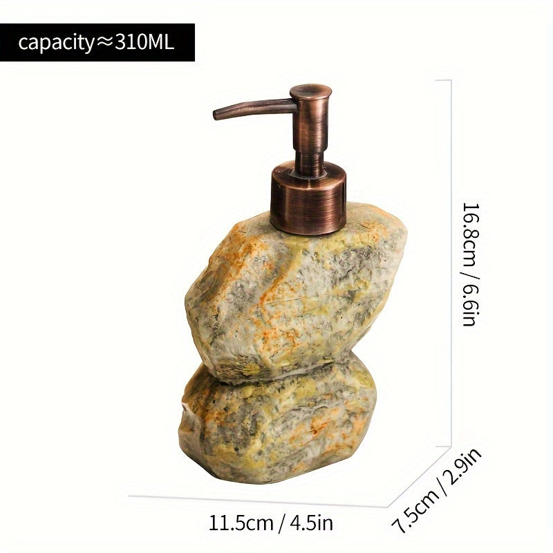 Rustic Soap Dispenser Stone Look – Functional and Atmospheric
