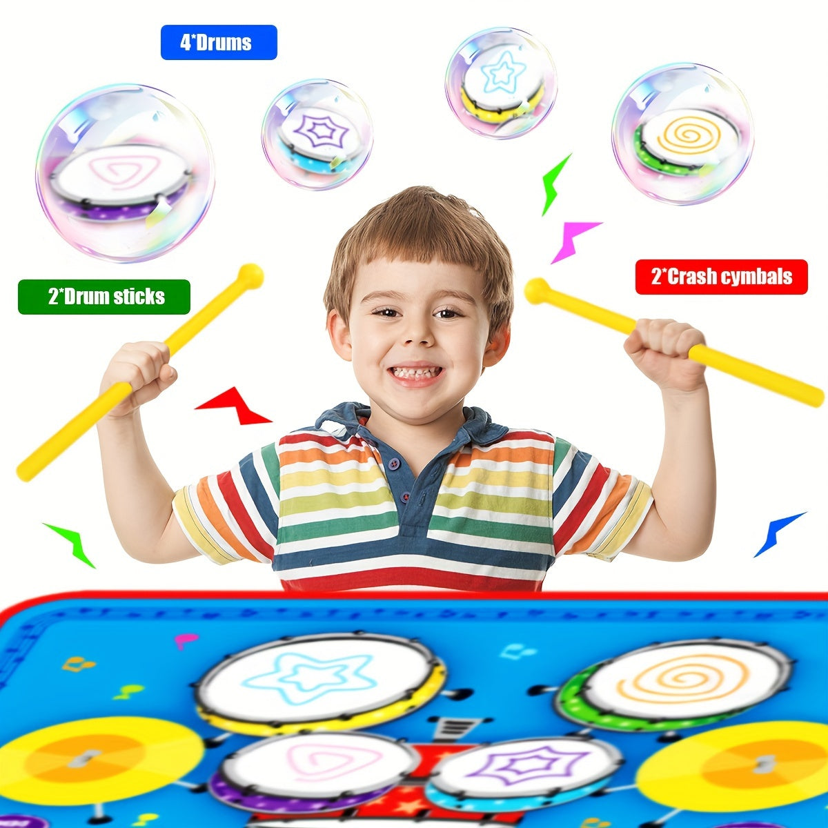 Colourful Music Play Mat - For a Creative Musical Experience