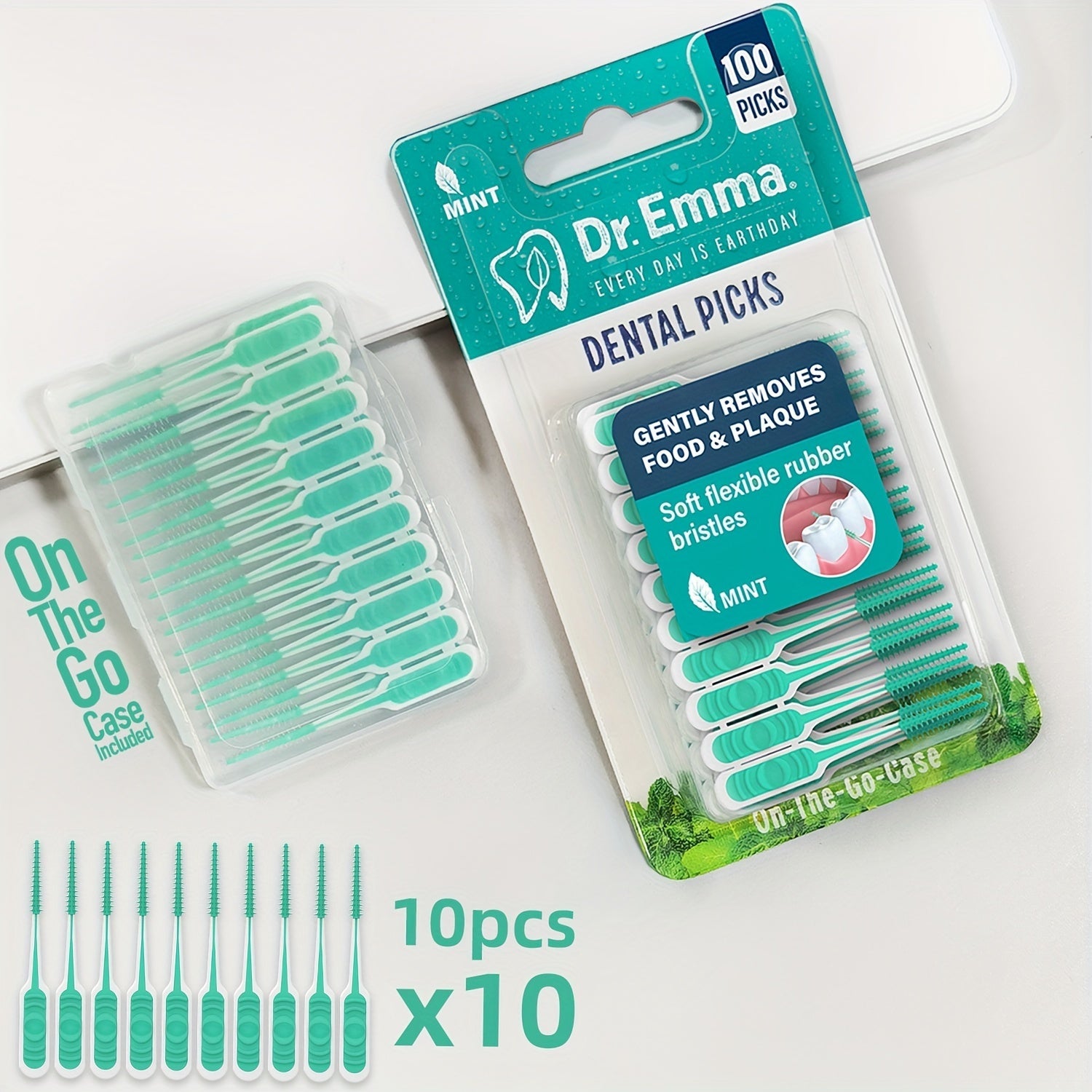 Soft Interdental Toothpicks – Mint Freshened and Ergonomically Designed