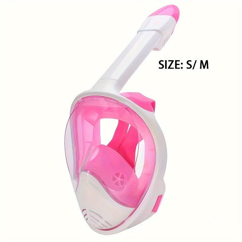 Full Face Snorkel Mask – 180° Panoramic View and Camera Mount for the Perfect Underwater Experience