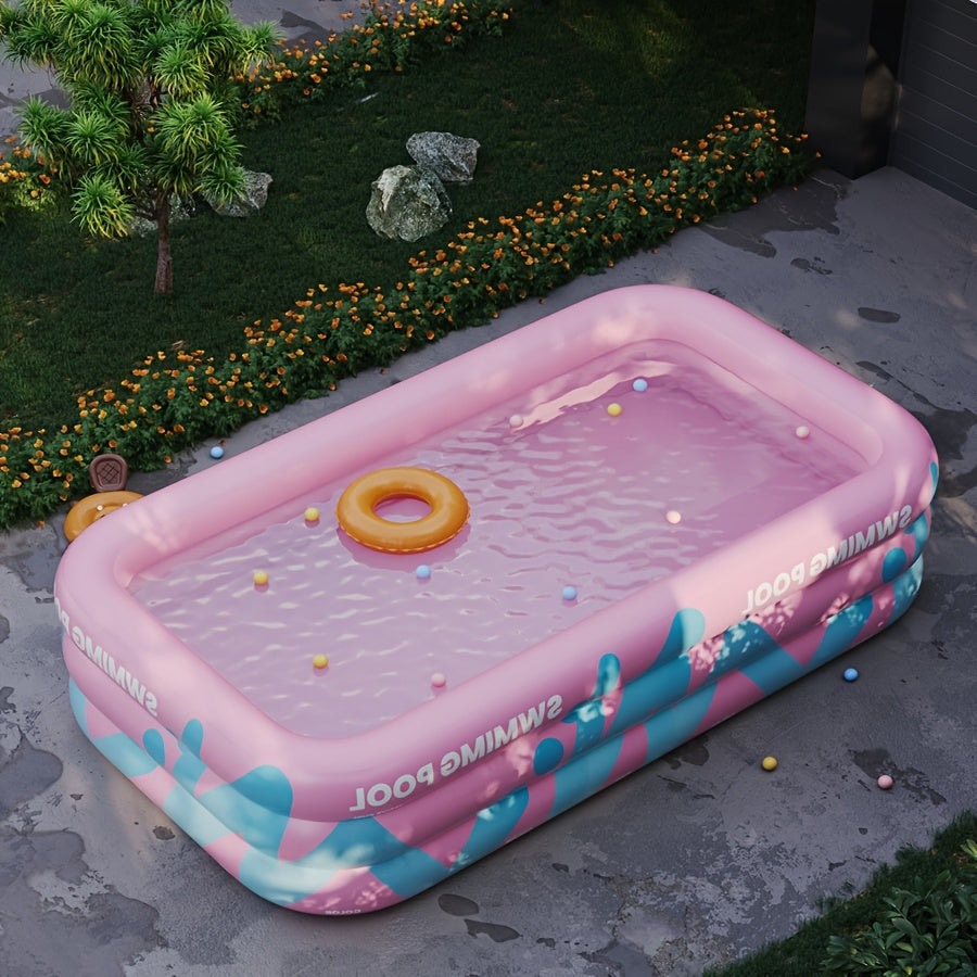 Joyful Inflatable Pool for the Garden – Durable PVC, Perfect for Summer Parties and Family Fun