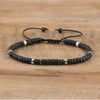 Braided Bracelet with 2.4 mm Natural Stone Beads – Seraphina