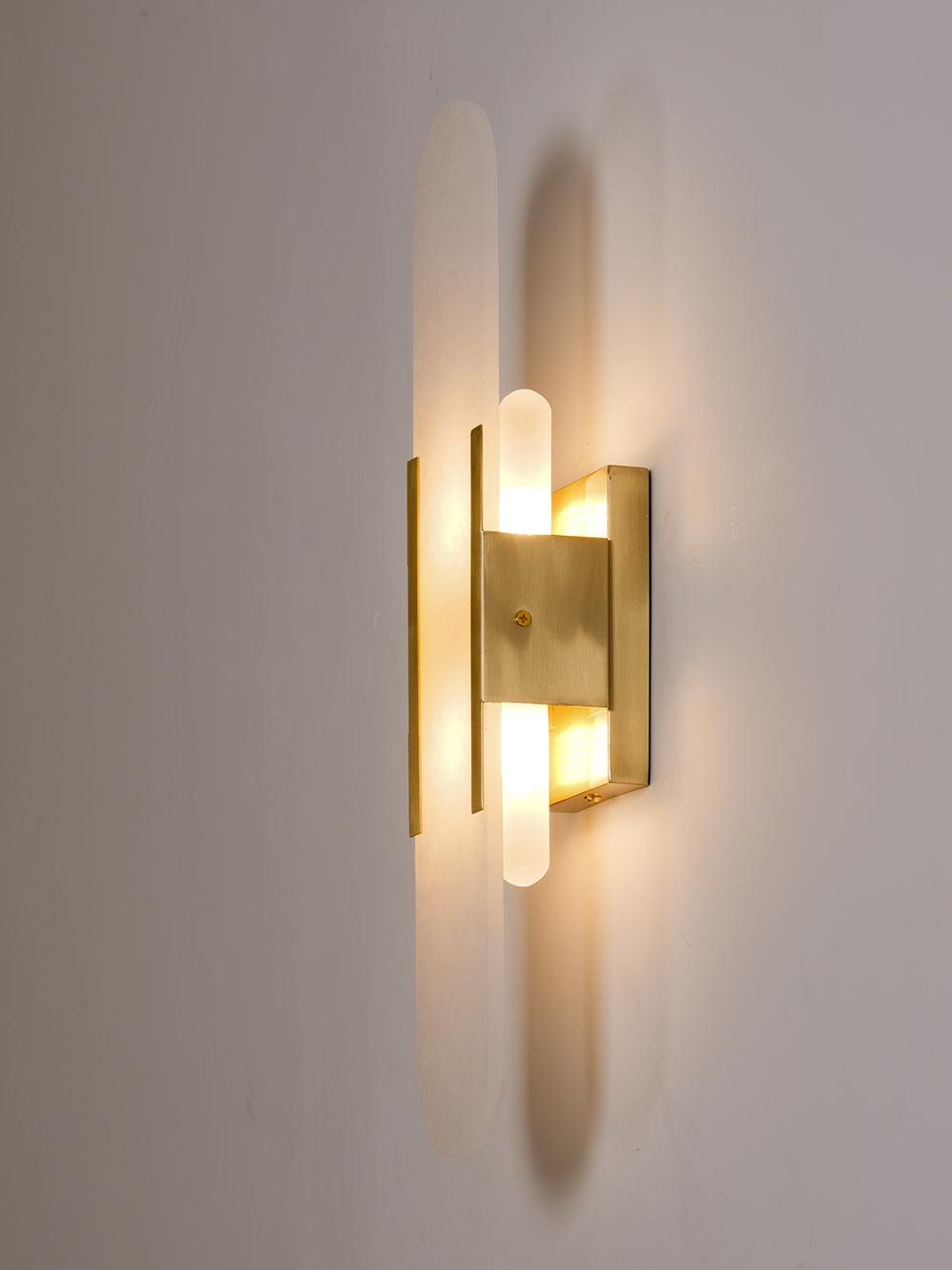Modern Wall Lamp - Alabaster & Metal