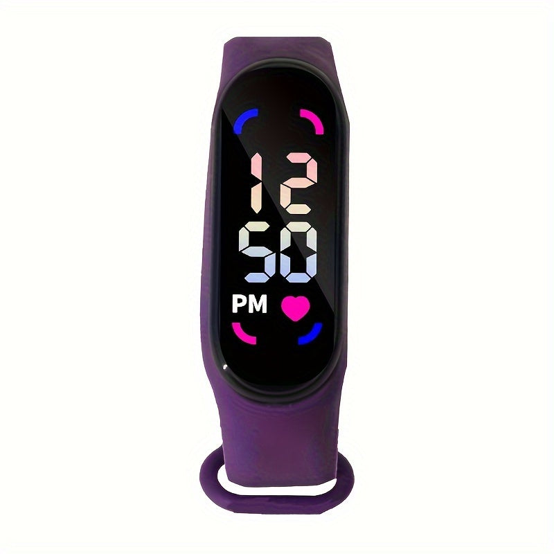 Glowing Children's Watch - Colourful LED Display and Sporty Design