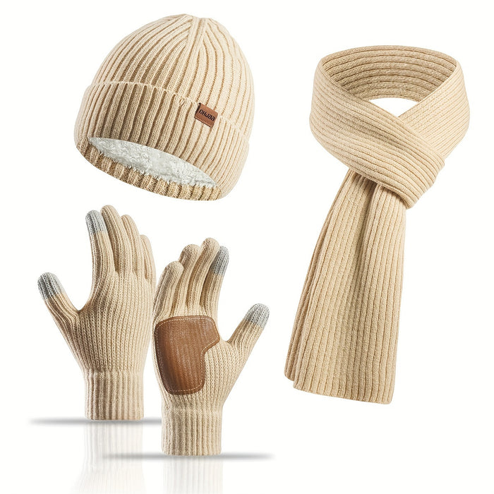 Winter Bliss Set - Beanie, Scarf and Gloves for Couples - Warm and Stylish
