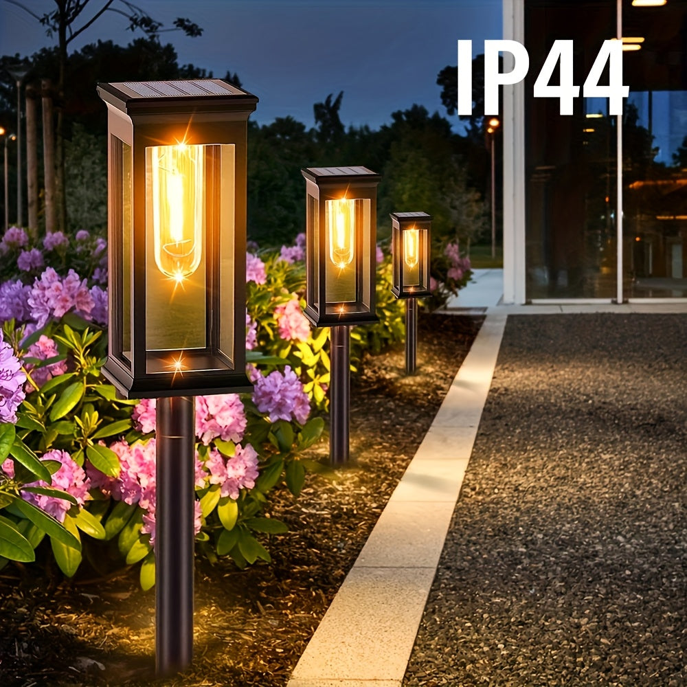 Set of 4 Solar Garden Lights – Durable and Bright for Gardens and Pathways