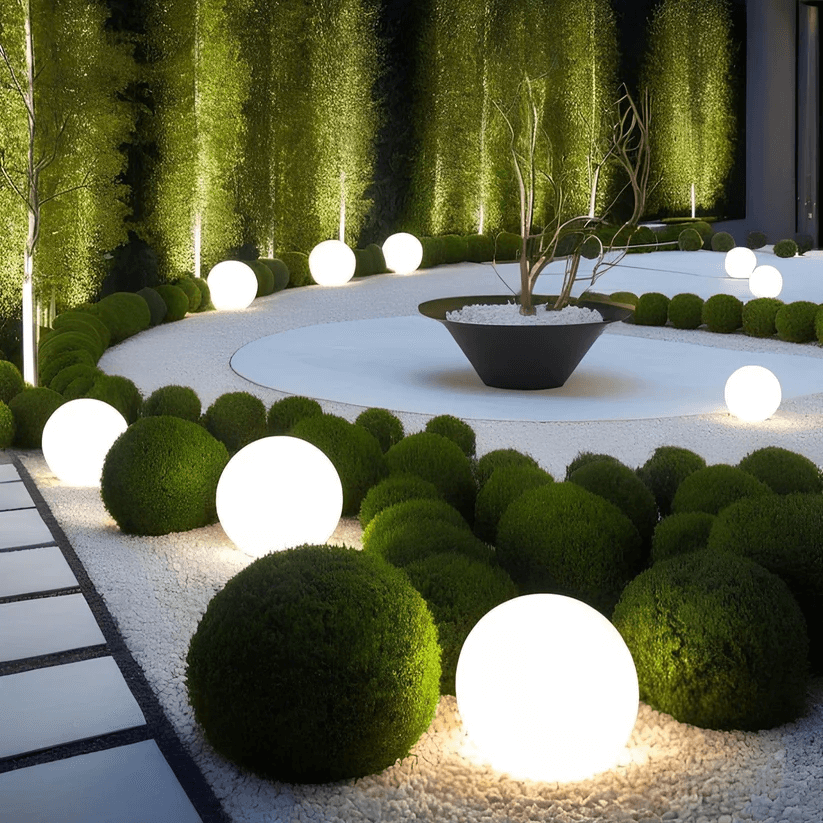 Solar-Powered Globe Garden Light