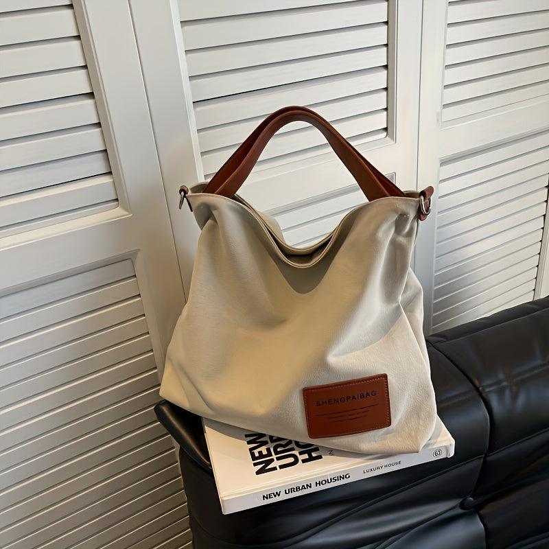 Stylish Canvas Shoulder Bag – Sienna