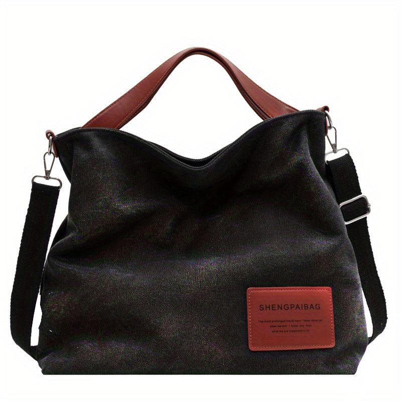 Stylish Canvas Shoulder Bag – Sienna