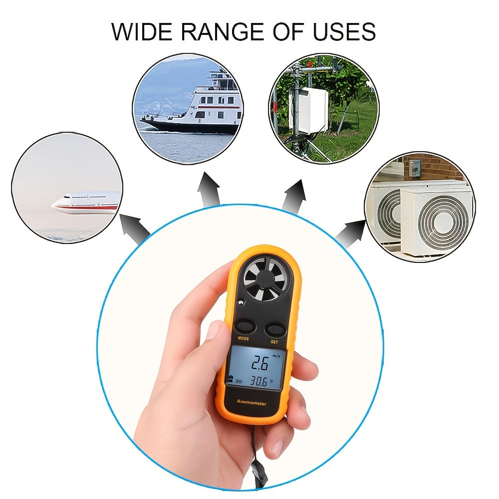 Compact Digital Anemometer – Handheld and Accurate for Outdoor Measurements