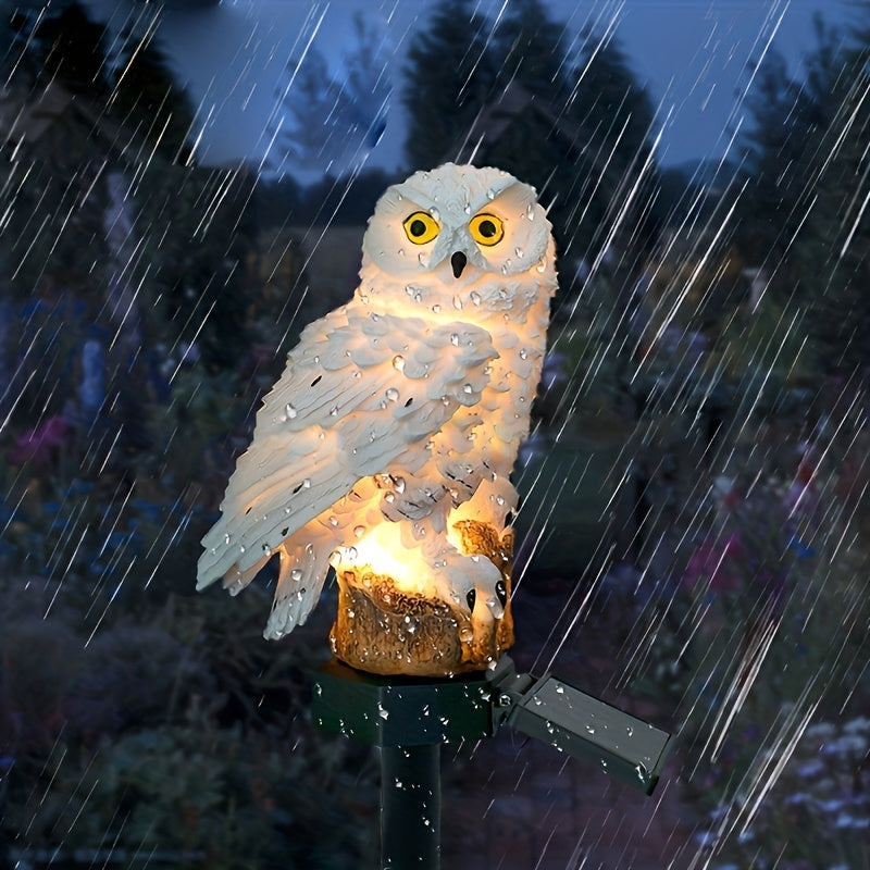 Solar LED Owl Garden Light – Realistic Ambient Lighting for Gardens and Paths