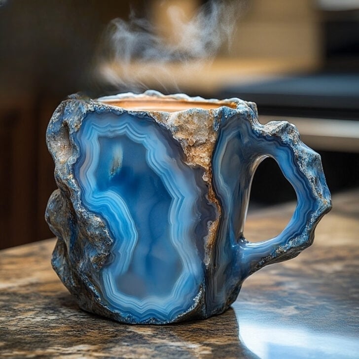 CrystalAura Premium Mug | Handcrafted gemstone-inspired coffee and tea cup