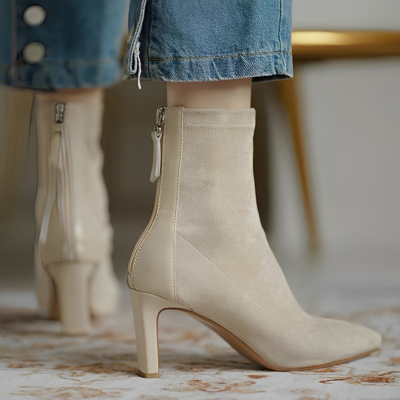 SEREEN | Women's Ankle Boots with Slim Heel and Luxury Look