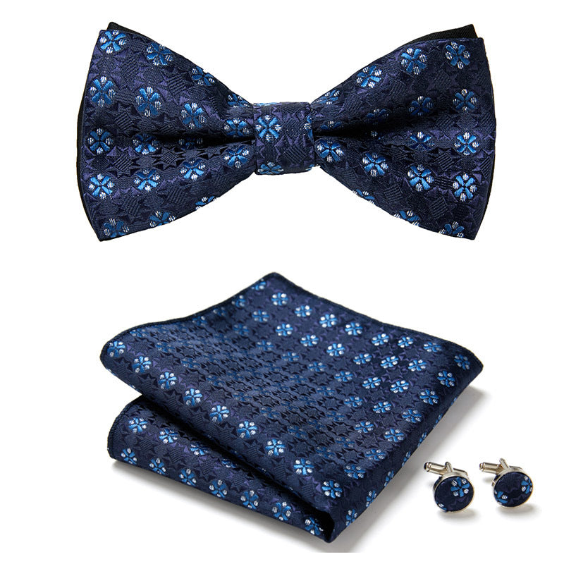 Three-Piece Set with Stylish Bow Ties