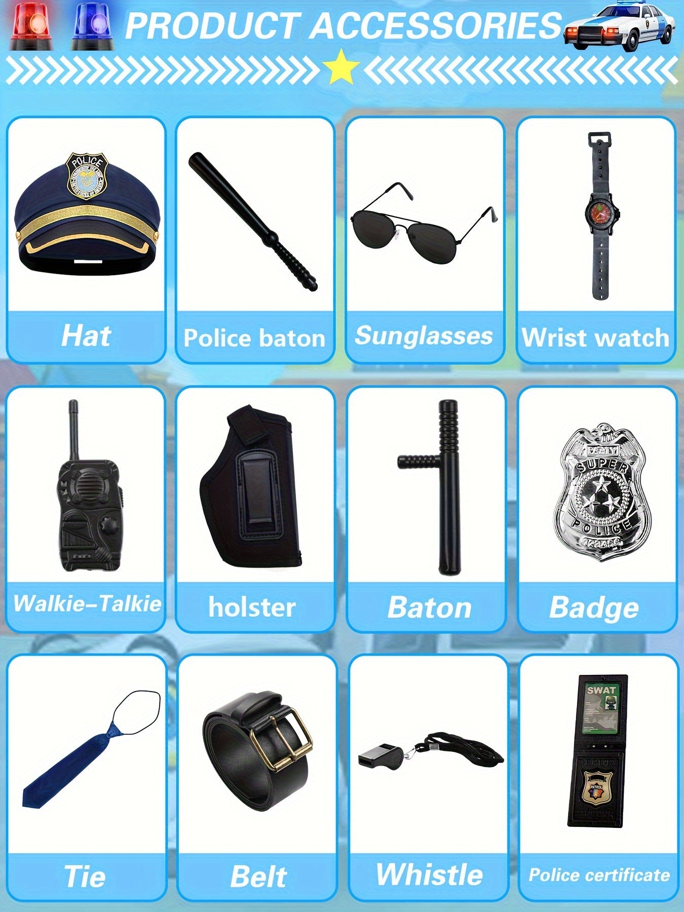 Brave Police Outfit - For Little Heroes