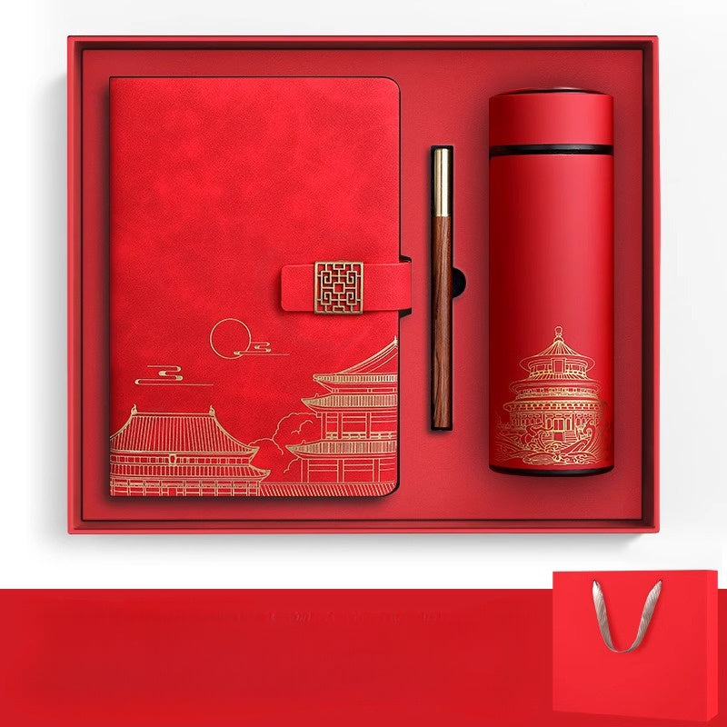 Exclusive Gift Set Forbidden City – Notebook, Thermos Flask and Pen in Luxury Box