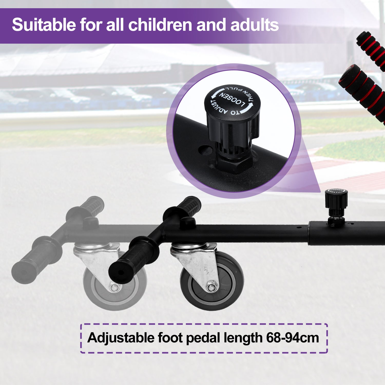 HoverKart Pro – Comfortable and Adjustable Hoverboard Seat