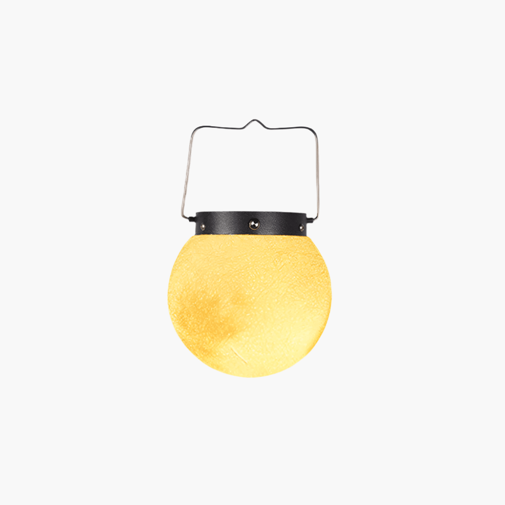 LED Outdoor Pendant Light - Gold Metal & Resin
