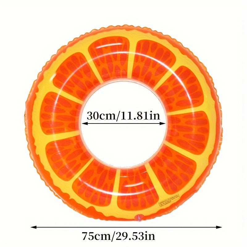 Fruit-Themed Inflatable Pool Floats – Set of 3 Durable Rings