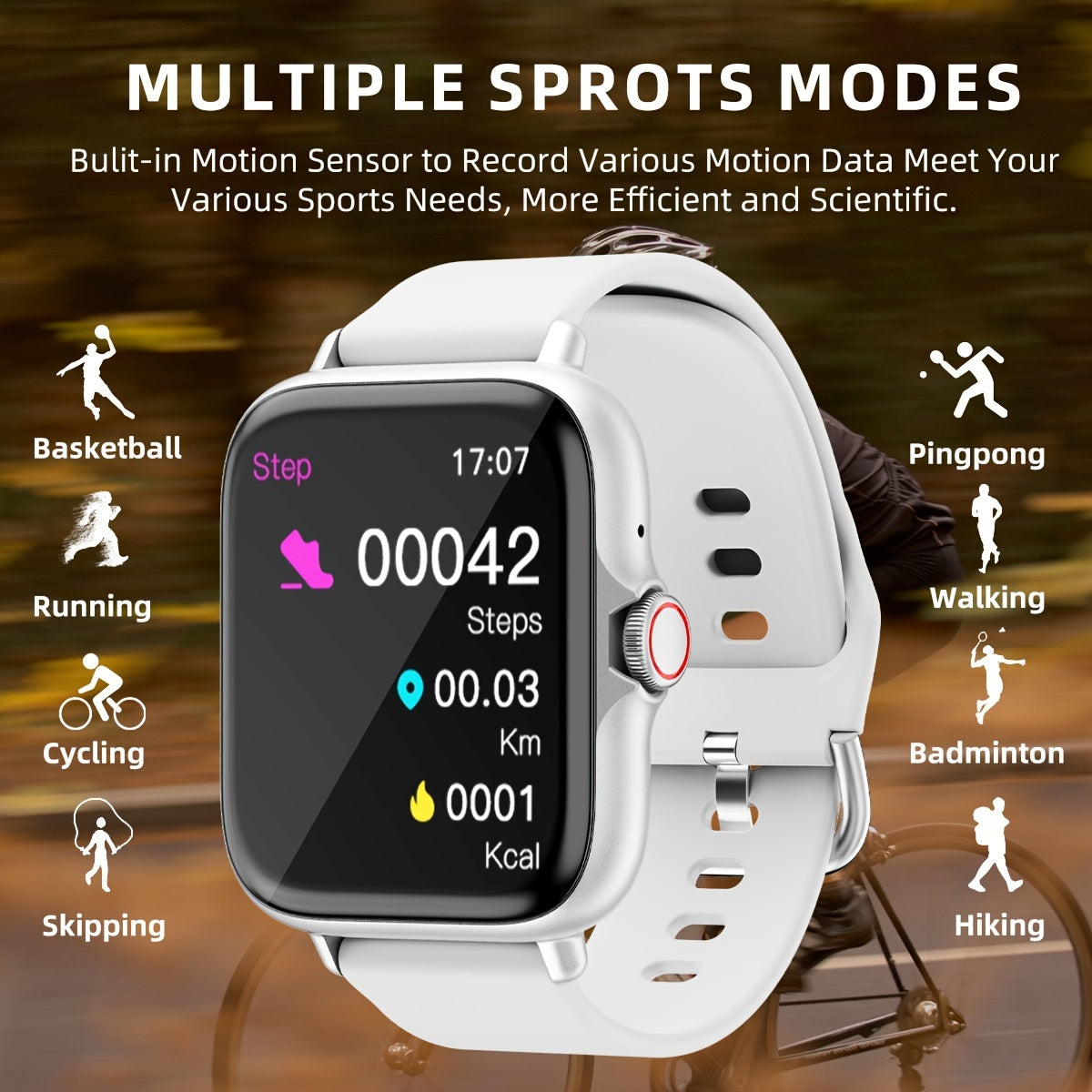 SmartFit Touch - Stylish Smart Watch with Activity Tracker & Notifications