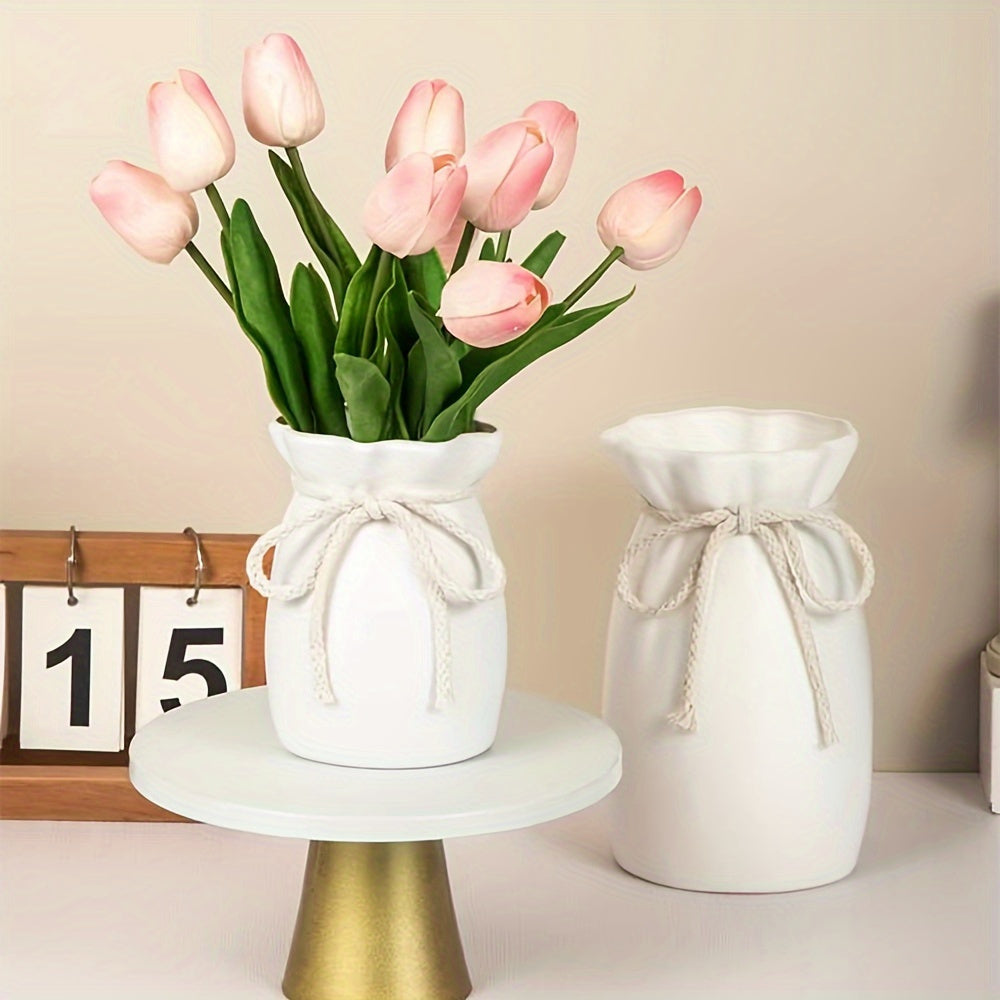 Bohemian Geometric Decorative Vase – Ideal for Spring and Easter Decorations