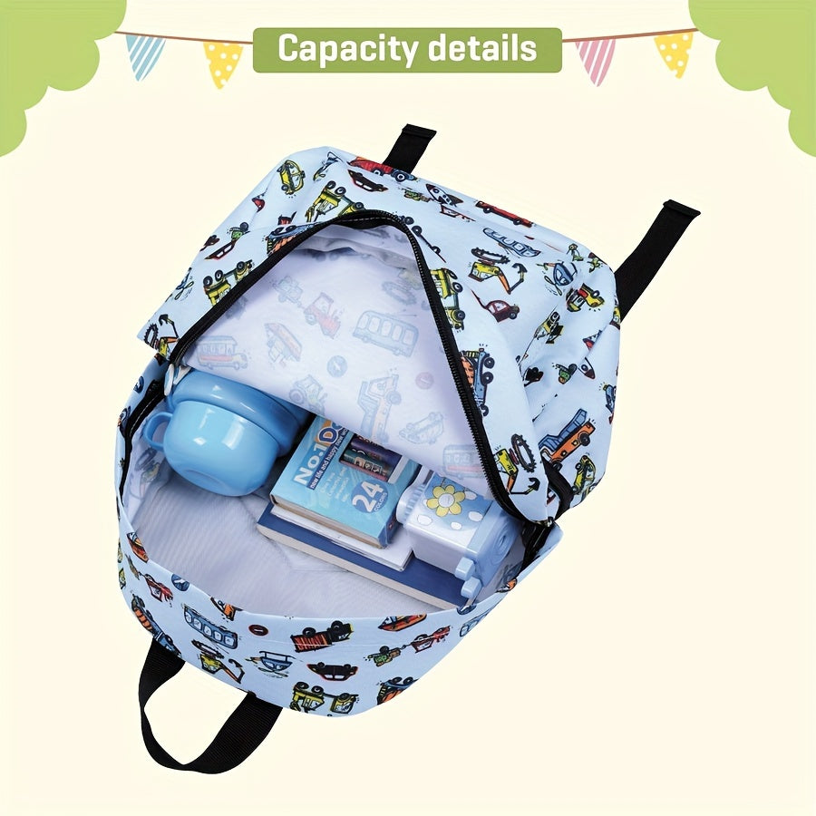 Cheerful Car Backpack for Children - For Adventurous School Days